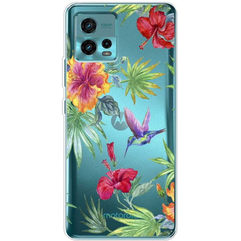 Прозрачный чехол BoxFace Motorola G72 Tropical