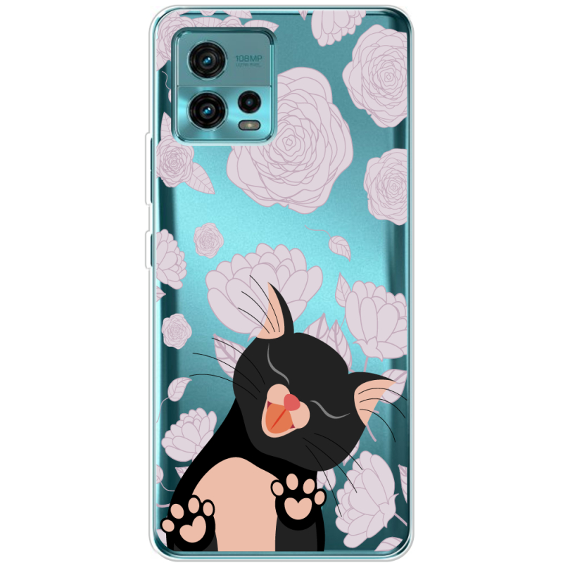 Прозрачный чехол BoxFace Motorola G72 Meow