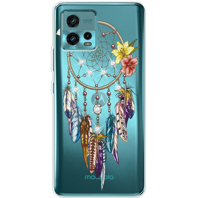 Чехол со стразами Motorola G72 Dreamcatcher