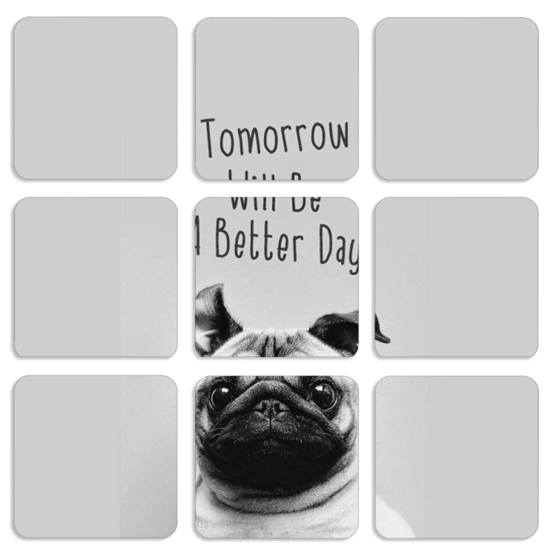 Магнитные фотопазлы 50 на 50 набор 9 штук 