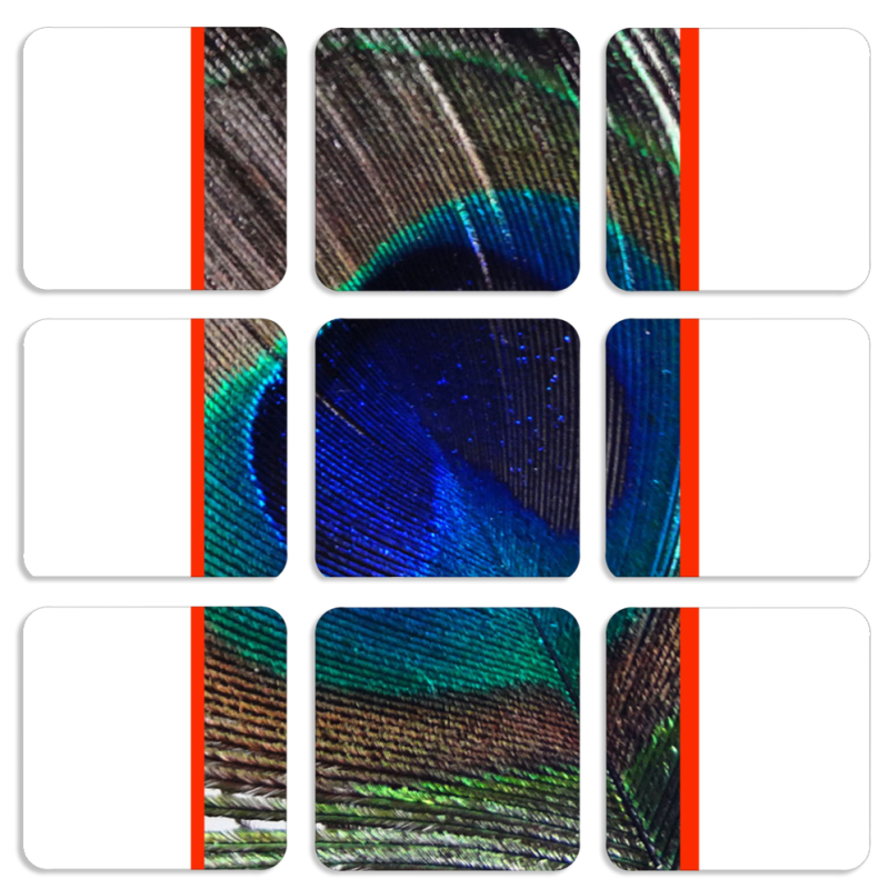 Магнитные фотопазлы 50 на 50 набор 9 штук 