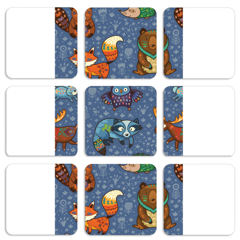 Магнитные фотопазлы 50 на 50 набор 9 штук 