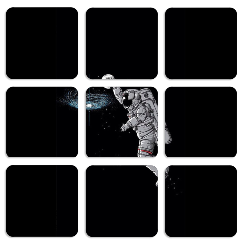 Магнитные фотопазлы 50 на 50 набор 9 штук 