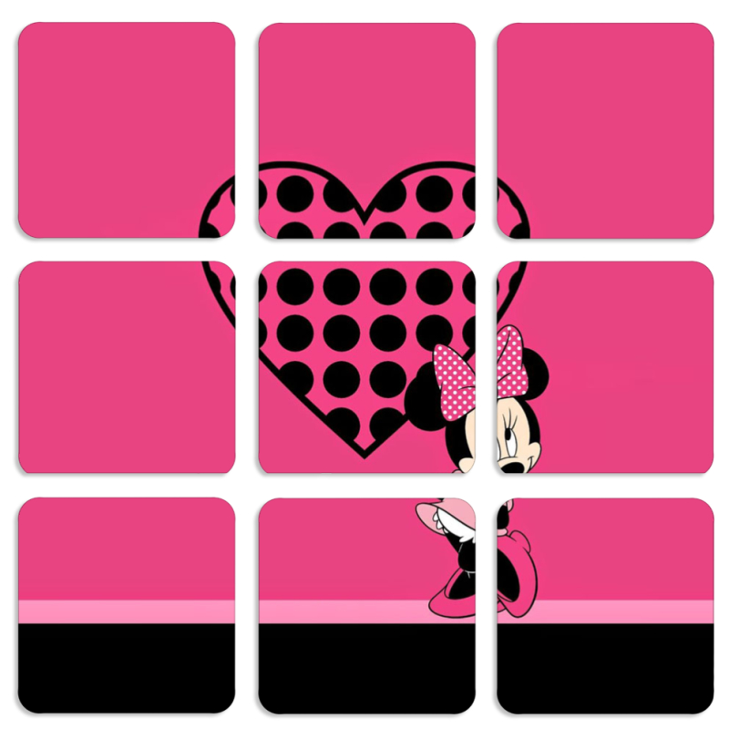 Магнитные фотопазлы 50 на 50 набор 9 штук 