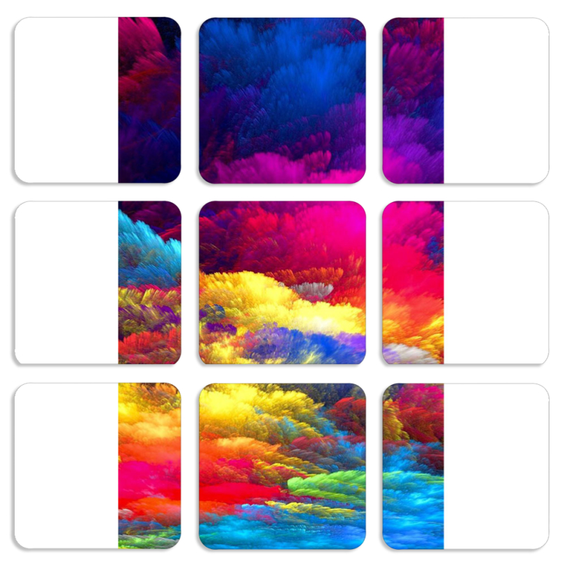 Магнитные фотопазлы 50 на 50 набор 9 штук 