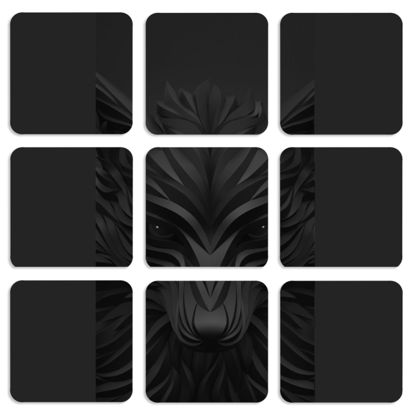 Магнитные фотопазлы 50 на 50 набор 9 штук 