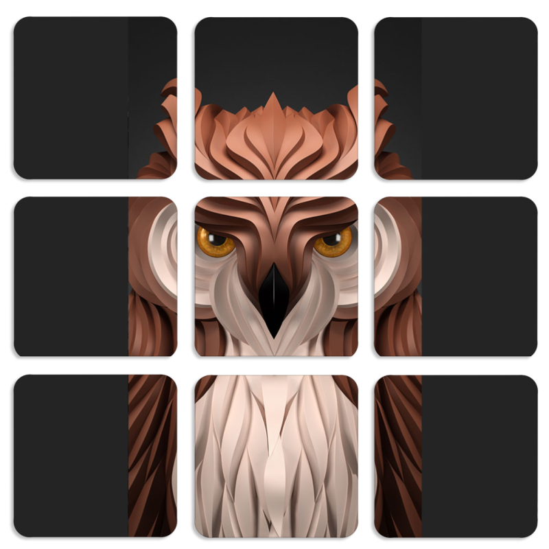 Магнитные фотопазлы 50 на 50 набор 9 штук 