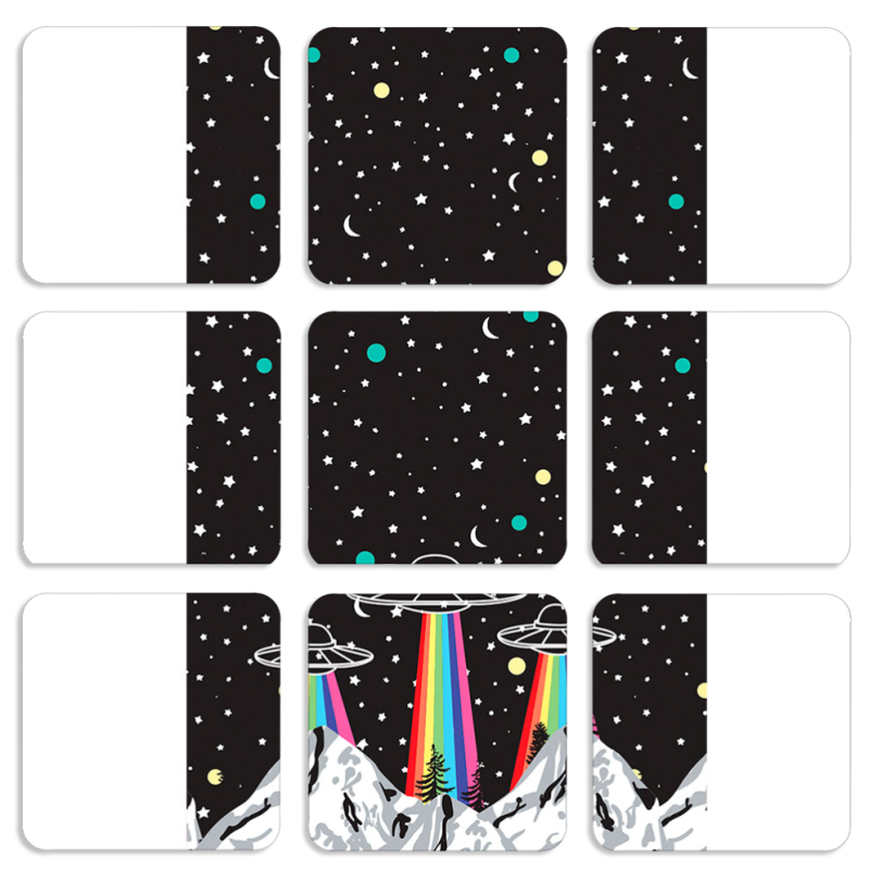 Магнитные фотопазлы 50 на 50 набор 9 штук 