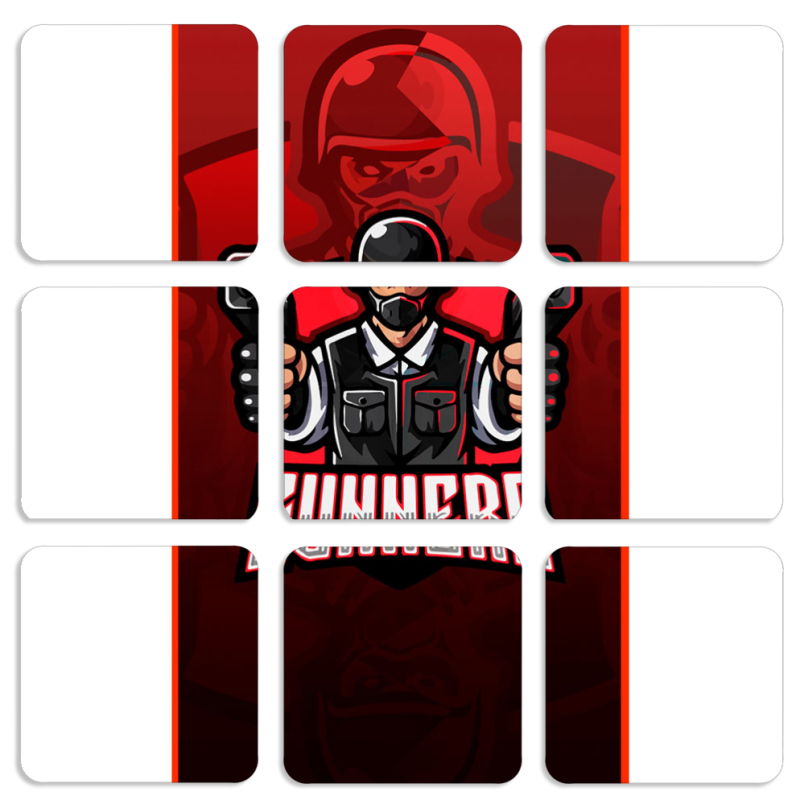 Магнитные фотопазлы 50 на 50 набор 9 штук 