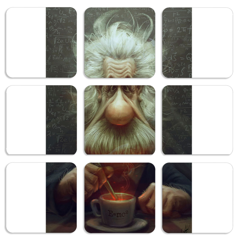 Магнитные фотопазлы 50 на 50 набор 9 штук 