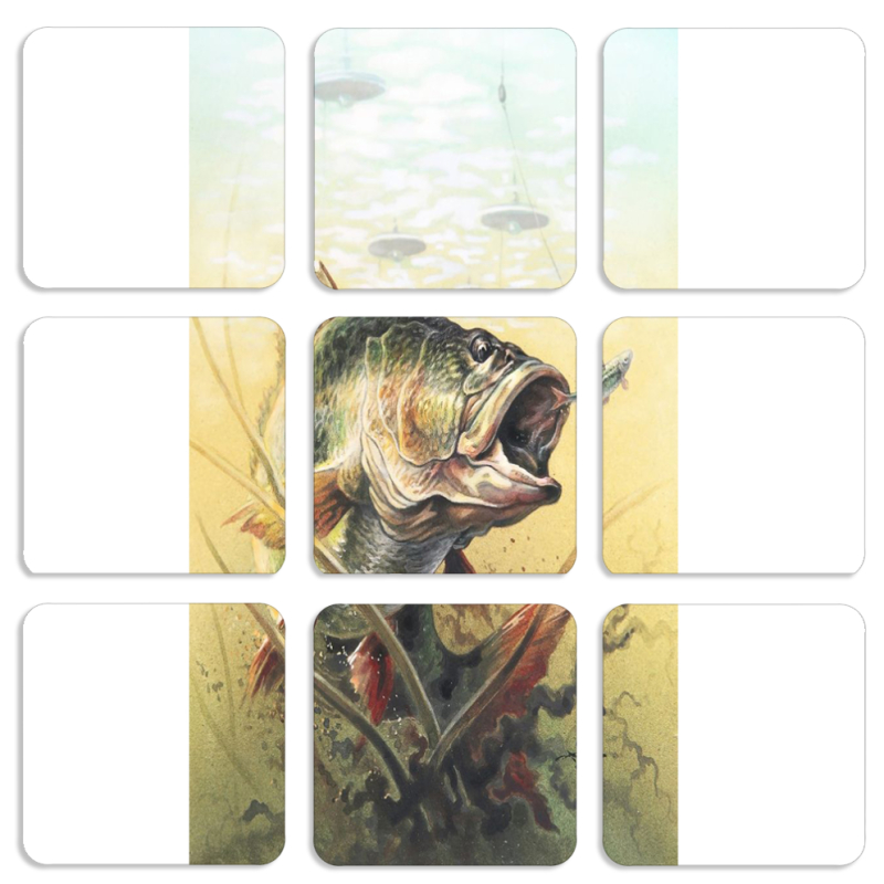 Магнитные фотопазлы 50 на 50 набор 9 штук 