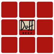 Магнитные фотопазлы 50 на 50 набор 9 штук Duff beer