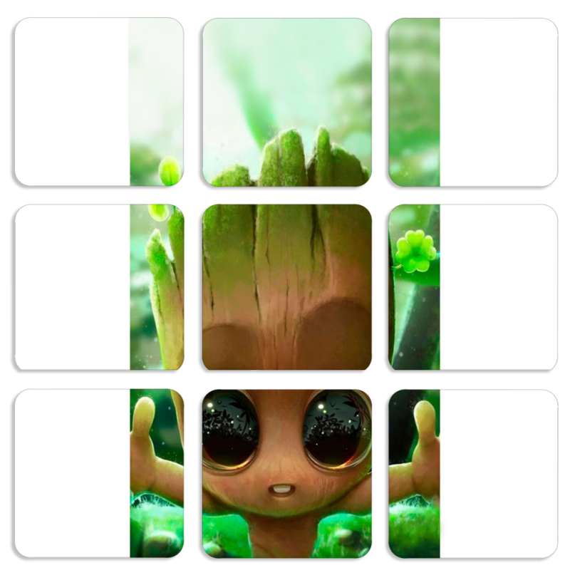Магнитные фотопазлы 50 на 50 набор 9 штук Groot