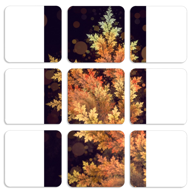 Магнитные фотопазлы 50 на 50 набор 9 штук 