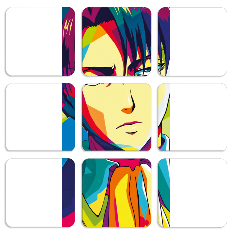 Магнитные фотопазлы 50 на 50 набор 9 штук Levi