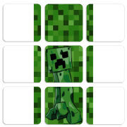 Магнитные фотопазлы 50 на 50 набор 9 штук Minecraft Creeper