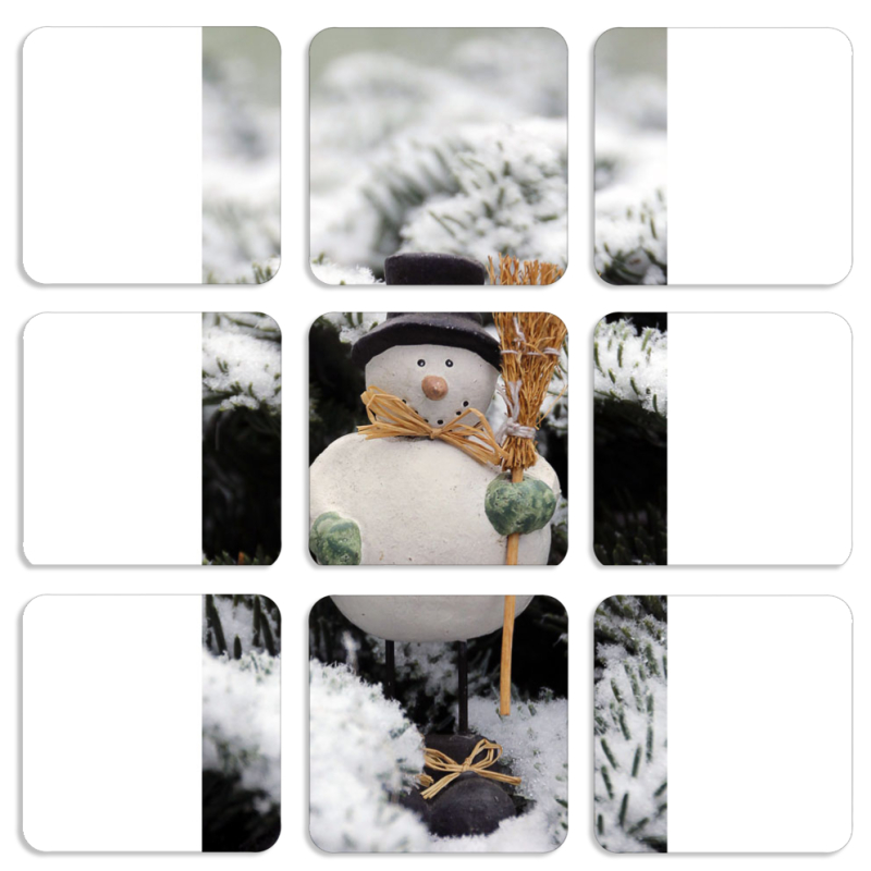 Магнитные фотопазлы 50 на 50 набор 9 штук 
