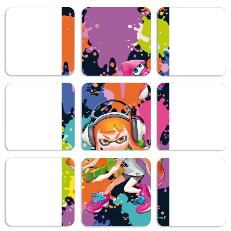 Магнитные фотопазлы 50 на 50 набор 9 штук Splatoon Inklings