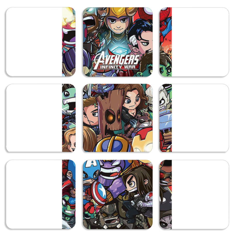 Магнитные фотопазлы 50 на 50 набор 9 штук Avengers Infinity War