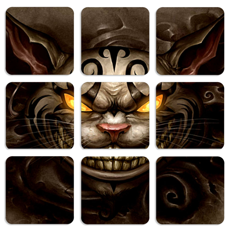 Магнитные фотопазлы 50 на 50 набор 9 штук 