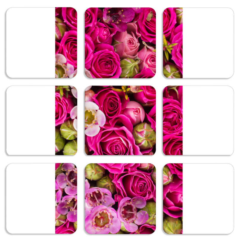 Магнитные фотопазлы 50 на 50 набор 9 штук 