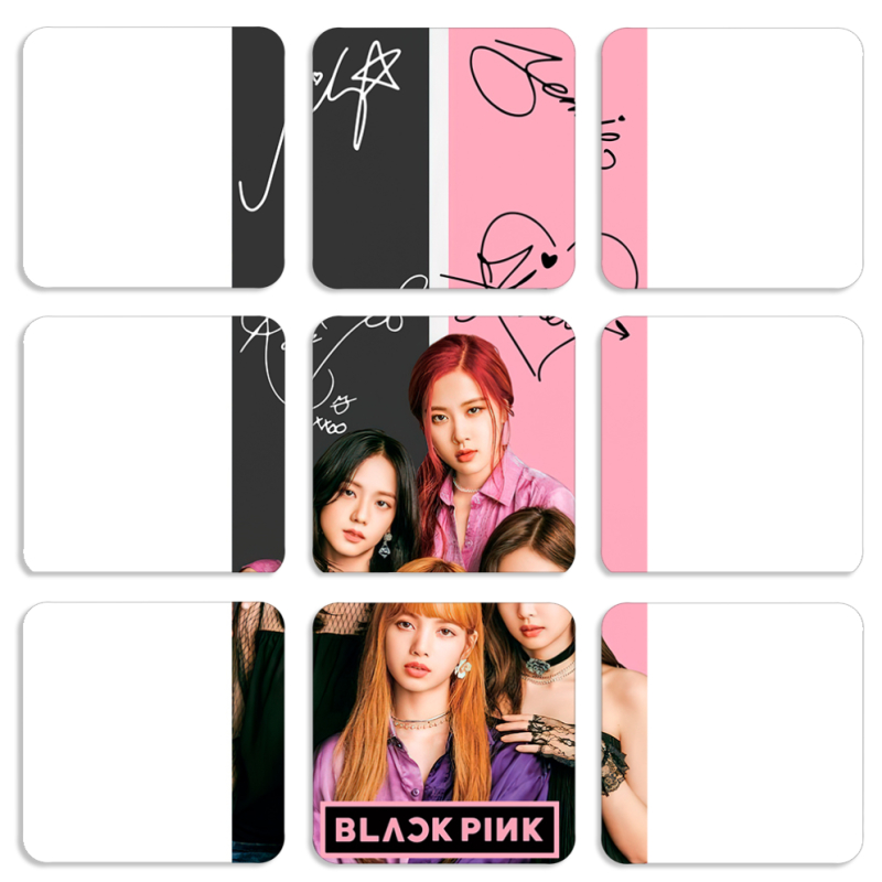 Магнитные фотопазлы 50 на 50 набор 9 штук Blackpink Kpop