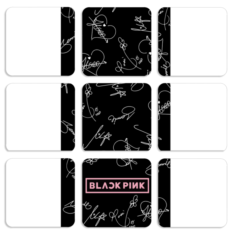 Магнитные фотопазлы 50 на 50 набор 9 штук Blackpink автограф