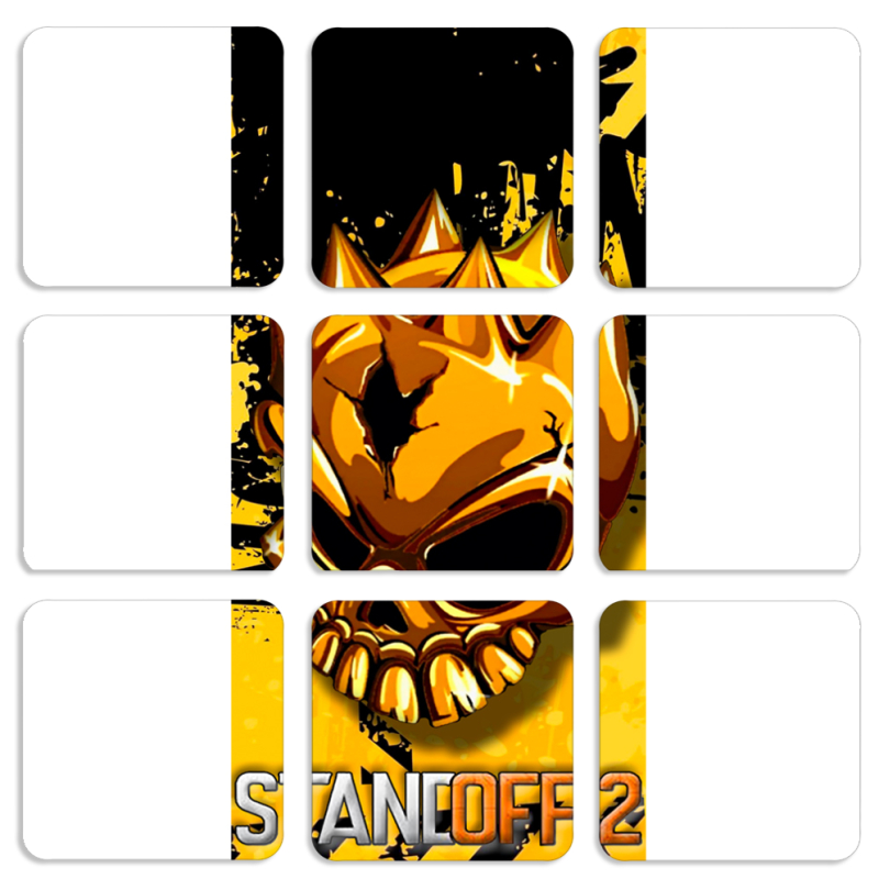 Магнитные фотопазлы 50 на 50 набор 9 штук StandOff 2 gold