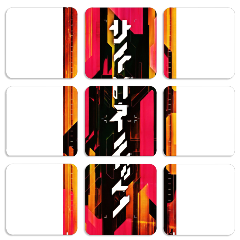 Магнитные фотопазлы 50 на 50 набор 9 штук 