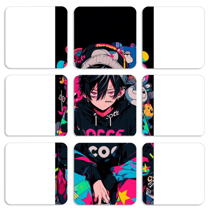 Магнитные фотопазлы 50 на 50 набор 9 штук 