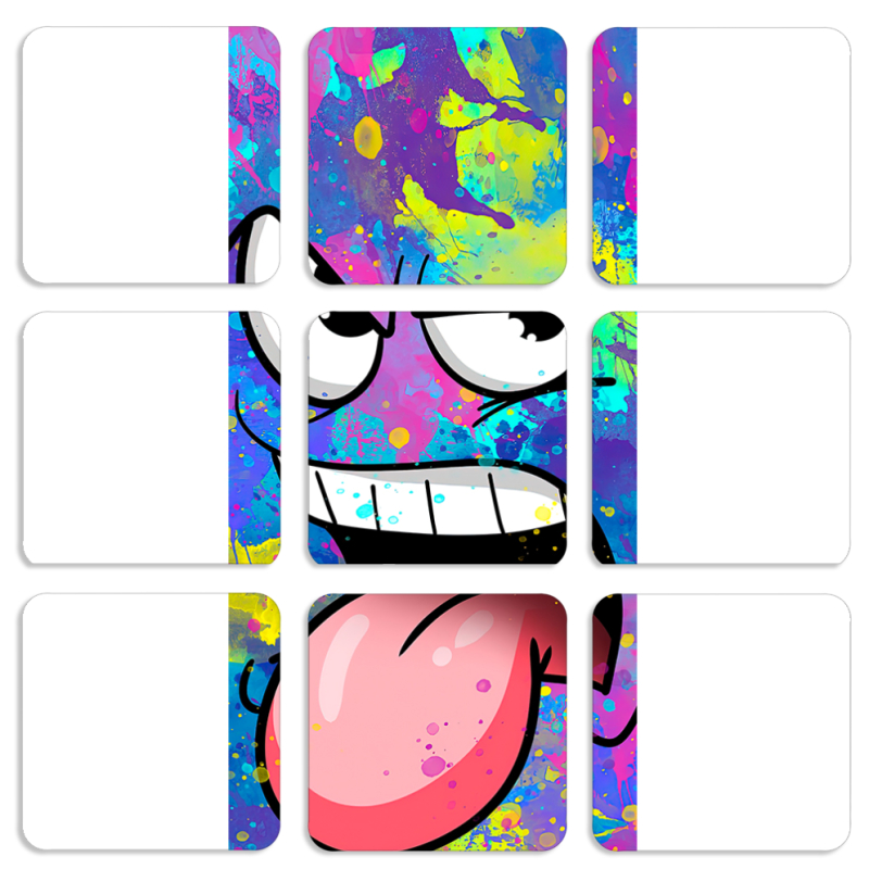 Магнитные фотопазлы 50 на 50 набор 9 штук 