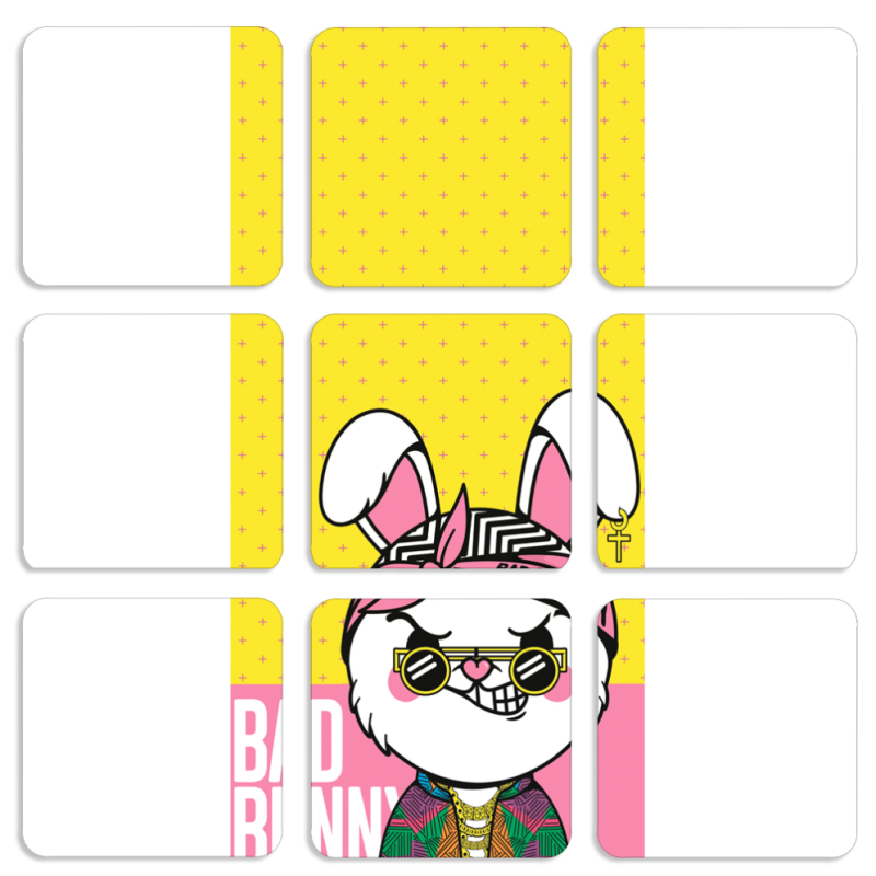 Магнитные фотопазлы 50 на 50 набор 9 штук 