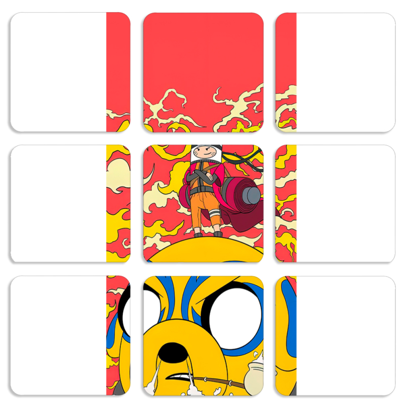 Магнитные фотопазлы 50 на 50 набор 9 штук 