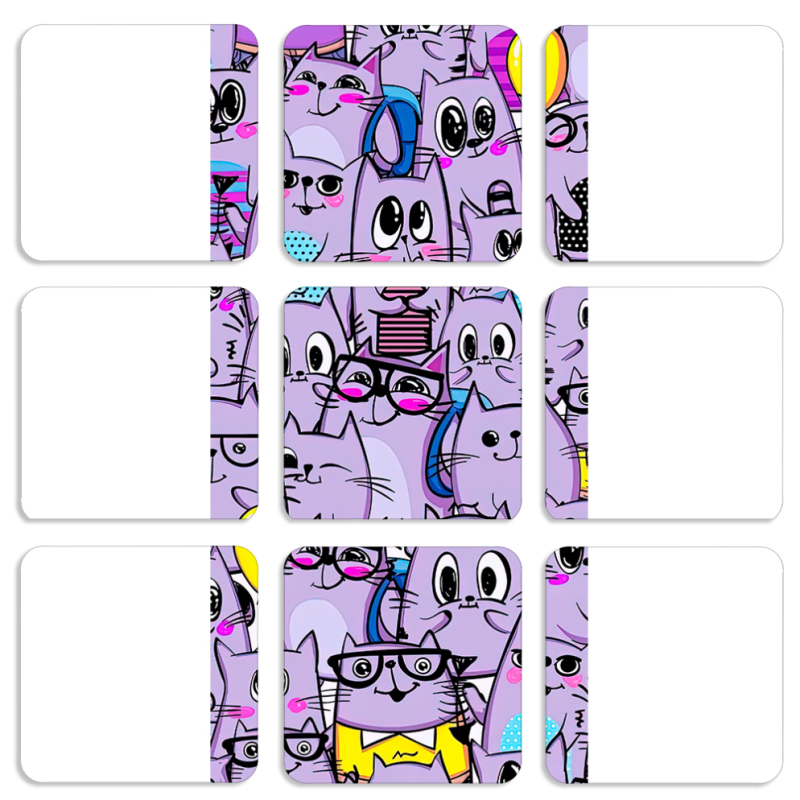 Магнитные фотопазлы 50 на 50 набор 9 штук 