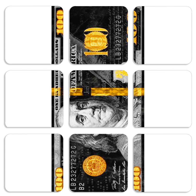 Магнитные фотопазлы 50 на 50 набор 9 штук 