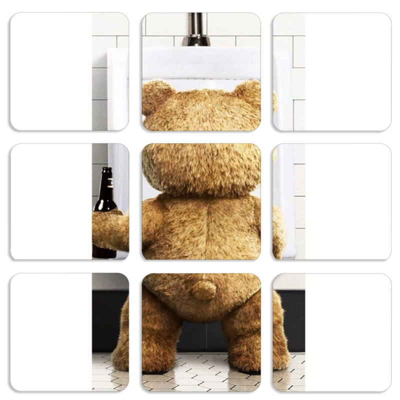 Магнитные фотопазлы 50 на 50 набор 9 штук 