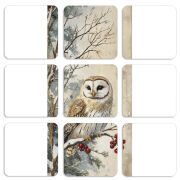 Магнитные фотопазлы 50 на 50 набор 9 штук Christmas Owl