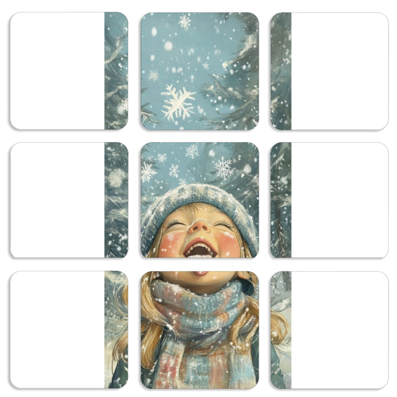 Магнитные фотопазлы 50 на 50 набор 9 штук Смак дитинства