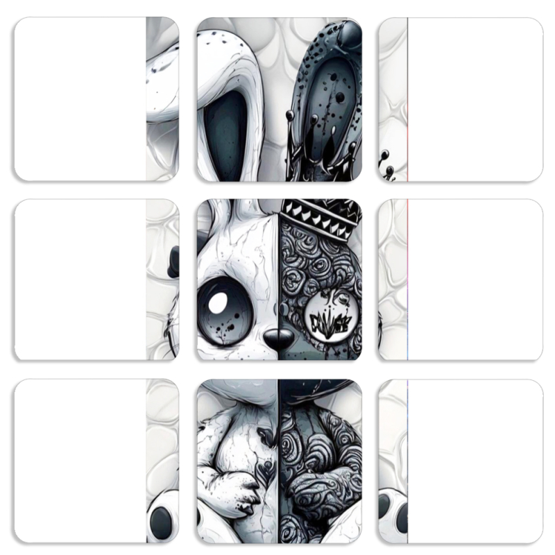 Магнитные фотопазлы 50 на 50 набор 9 штук 