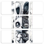 Магнитные фотопазлы 50 на 50 набор 9 штук 