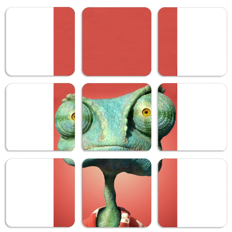 Магнитные фотопазлы 50 на 50 набор 9 штук 