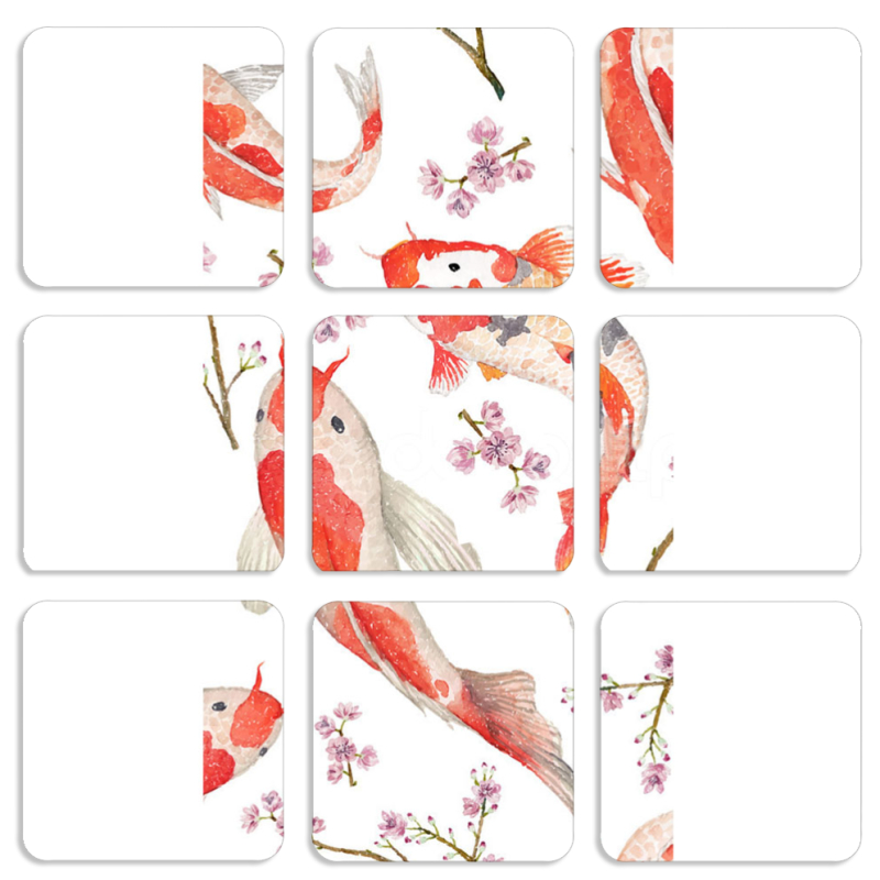 Магнитные фотопазлы 50 на 50 набор 9 штук 