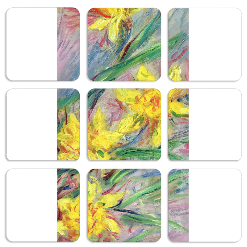 Магнитные фотопазлы 50 на 50 набор 9 штук 