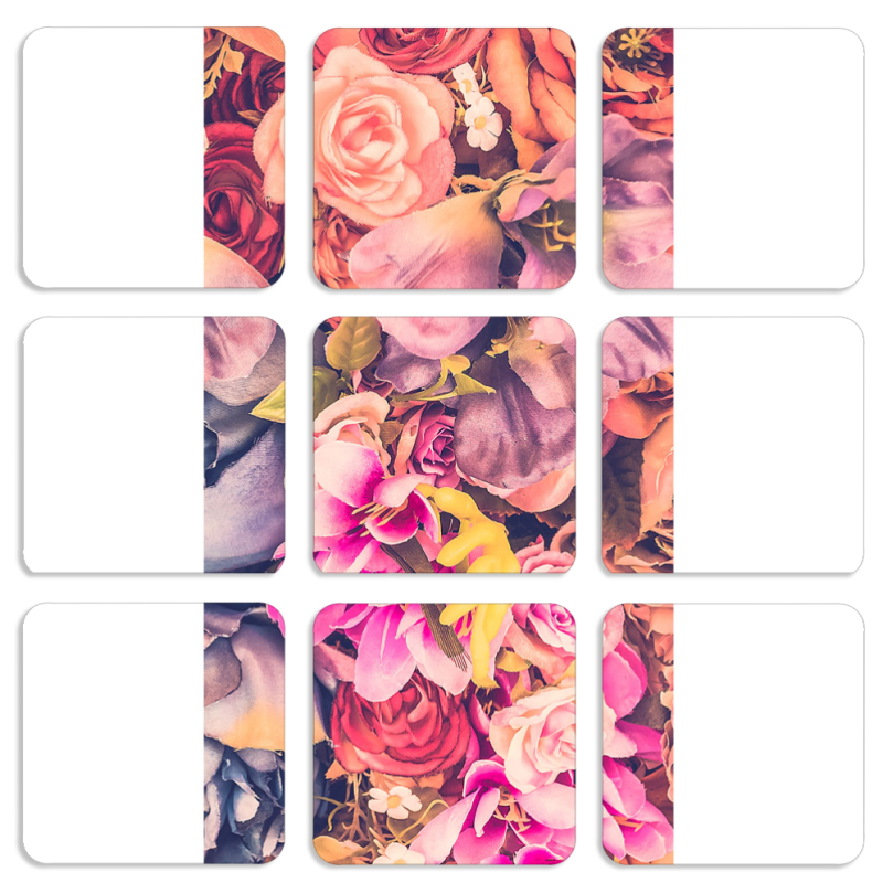 Магнитные фотопазлы 50 на 50 набор 9 штук 