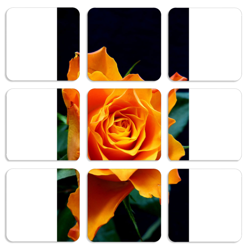 Магнитные фотопазлы 50 на 50 набор 9 штук 