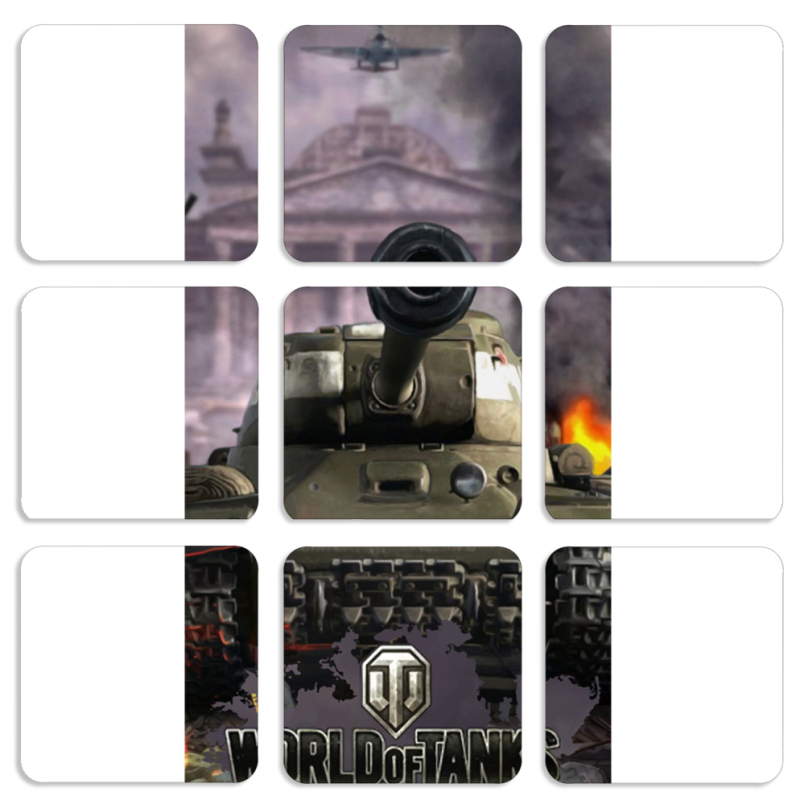 Магнитные фотопазлы 50 на 50 набор 9 штук 