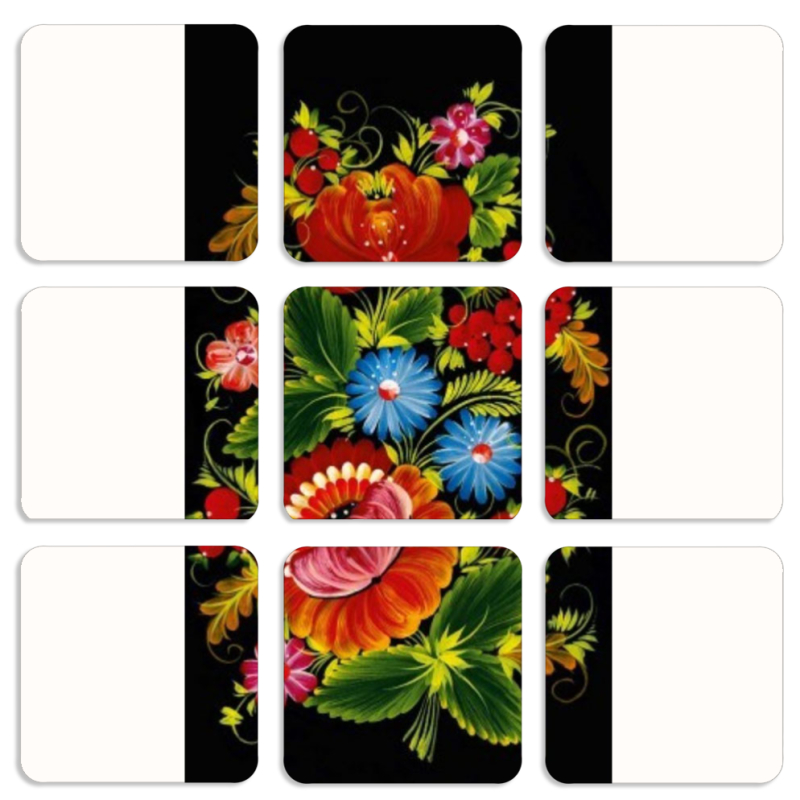 Магнитные фотопазлы 50 на 50 набор 9 штук 