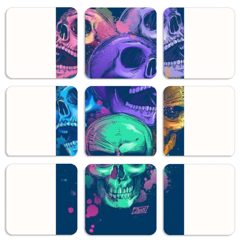 Магнитные фотопазлы 50 на 50 набор 9 штук 