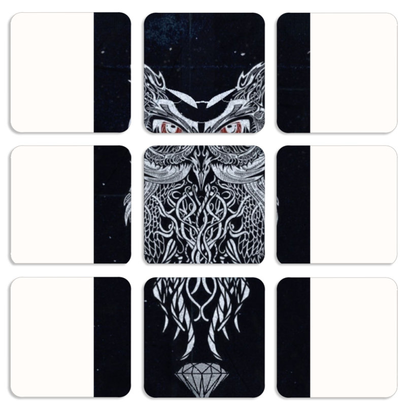 Магнитные фотопазлы 50 на 50 набор 9 штук 