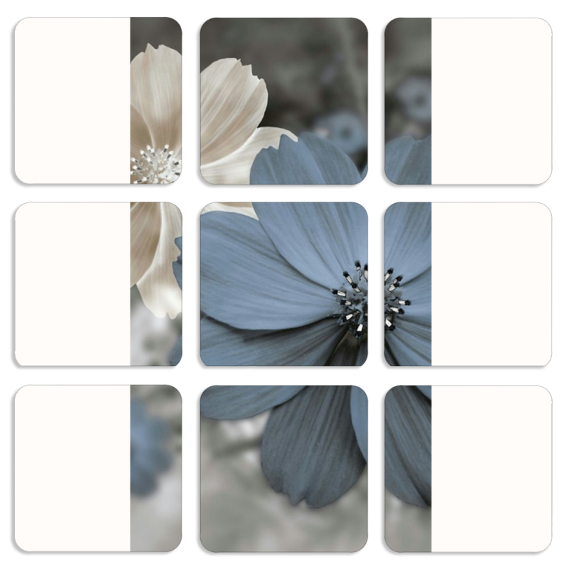 Магнитные фотопазлы 50 на 50 набор 9 штук 